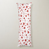 私は本と可愛読い赤い柄が大好き ボディピロー (裏面 (縦))