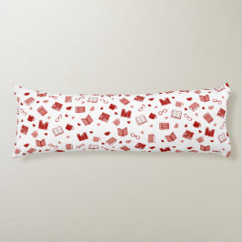 私は本と可愛読い赤い柄が大好き ボディピロー