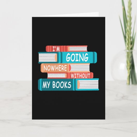 私は本なしではどこにも行かない カード (正面)