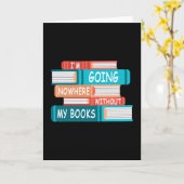 私は本なしではどこにも行かない カード (黄色い花)