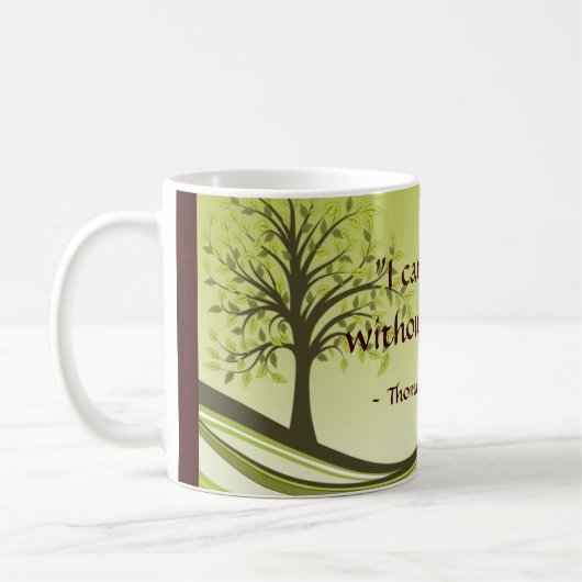"私は本なしに住むことができません。" コーヒーマグカップ (左)