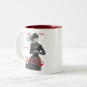 私は本なしに住むことができません ツートーンマグカップ (正面左)