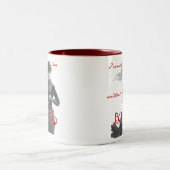 私は本なしに住むことができません ツートーンマグカップ (中央)