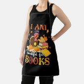 私は本に感謝している秋司書感謝していおもしろいさん エプロン (インサイチュ)