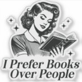私は本のヴィンテージ シール (正面)