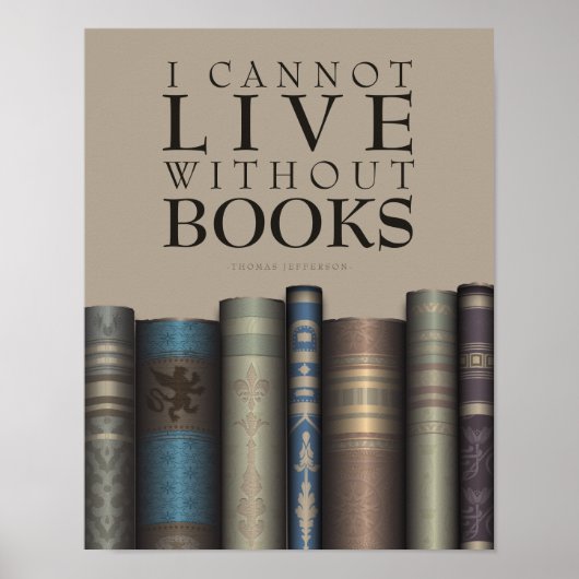 私は本の恋人のポスターなしには生きられない ポスター (正面)