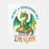 私は本の虫じゃない.... フリースブランケット (正面)