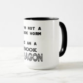 私は本の虫ではない私は本の竜 マグカップ (正面右)