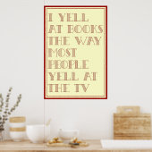 私は本を大声で叫ぶ ポスター (キッチン)