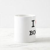 私は本を愛します コーヒーマグカップ (中央)