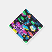 私は本を愛カラフルする2 スタンダードカクテルナプキン (角)