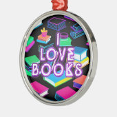 私は本を愛カラフルする2 メタルオーナメント (左)