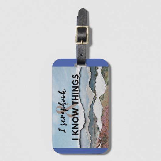 私は本を掻き落とし物を知っている ラゲッジタグ (正面縦)