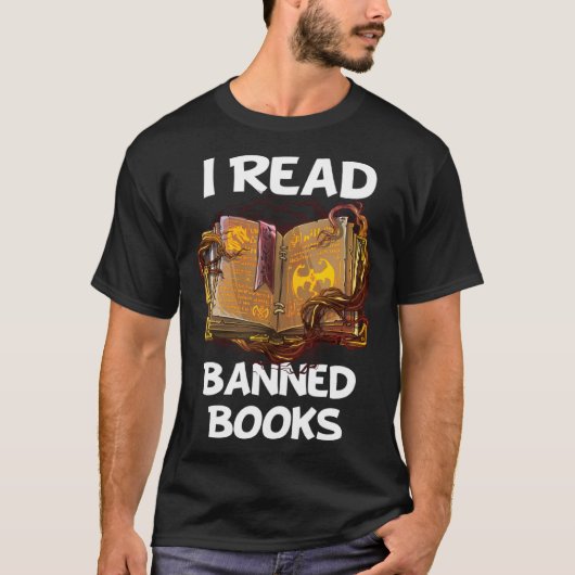 私は本を禁止した熱心な読者の書誌好き本 Tシャツ (正面)