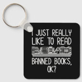 私は本を禁止する読ことが本当に好きなの？ キーホルダー (正面)