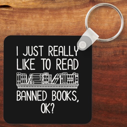 私は本を禁止する読ことが本当に好きなの？ キーホルダー (裏面)