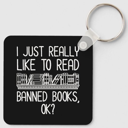 私は本を禁止する読ことが本当に好きなの？ キーホルダー (裏面)