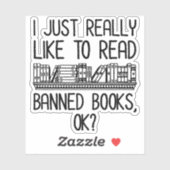 私は本を禁止する読ことが本当に好きなの？ シール (シート)
