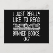 私は本を禁止する読ことが本当に好きなの？ ポストカード (正面)