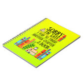 私は本を終えなければならなくてごめんなさい ノートブック (左側)