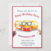 私は本を読むのが大好きな読者です 招待状 (正面)