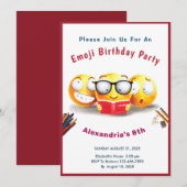 私は本を読むのが大好きな読者です 招待状 (正面/裏面)