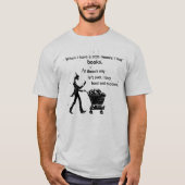 私は本を買います Tシャツ (正面)