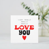 私は本当にあなたがバレンタインデーのカードを愛している (スタンド正面)