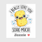 私は本当にあなたが多くのスポンジパおもしろいンを浸して愛する シール (シート)