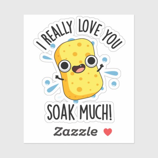 私は本当にあなたが多くのスポンジパおもしろいンを浸して愛する シール (シート)