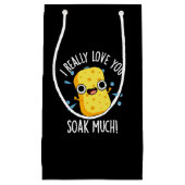 私は本当にあなたが多くのスポンジプンダークBG浸して愛している スモールペーパーバッグ (正面)