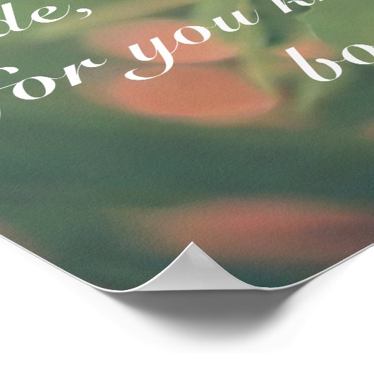 私は本当にあなたに恋しく思ことわざをパーソナライズ ポスター (角)