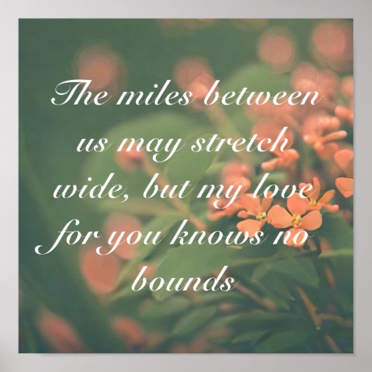 私は本当にあなたに恋しく思ことわざをパーソナライズ ポスター (正面)