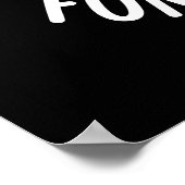 私は本当にあなたのタイプのおもしろいフォントプンダークBG ポスター (角)