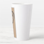 私は本当にあなたを愛しているラテママのマグカップ カフェラテマグ (正面)