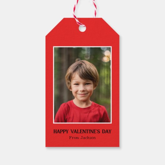 私は本当にあなたを掘る教室の写真バレンタインデー ギフトタグ (裏面)