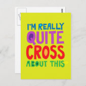 私は本当にこのことに反対だ ポストカード (正面/裏面)