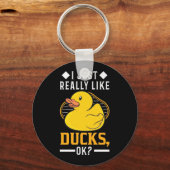 私は本当にアヒルが好きだ キーホルダー (正面)