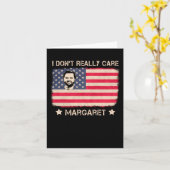 私は本当にアメリカ気にの国旗ではない カード (黄色い花)