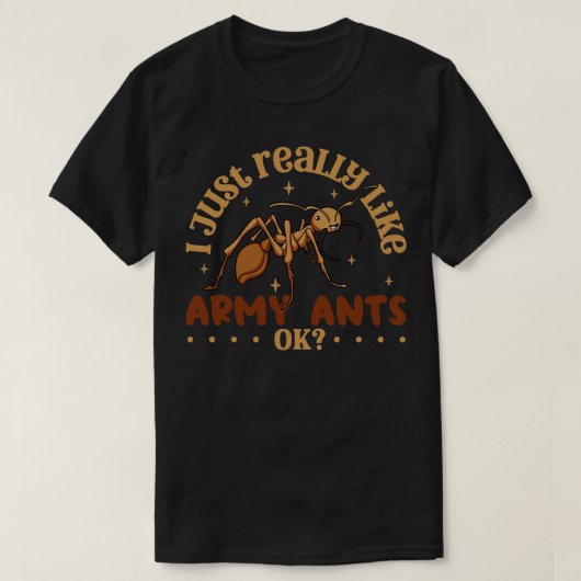 私は本当にアリAntが好き Tシャツ (デザイン正面)
