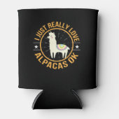 私は本当にアルパカ大好きアルパカ 缶クーラー (正面)