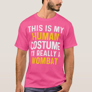 私は本当にウォンバットハロウィンおもしろいだ Tシャツ