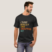 私は本当にキリンOkキリンが好き Tシャツ (正面フル)