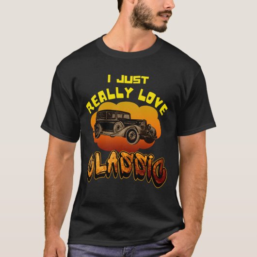 私は本当にクラシックなものが好き Tシャツ (正面)