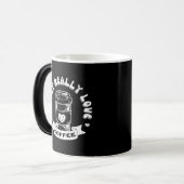 私は本当にコーヒーが好き モーフィングマグカップ (正面左)