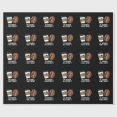 私は本当にコーヒーを淹れる私は地面に私は本当に暗いBG ラッピングペーパー (フラット)