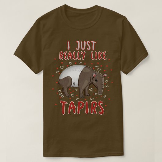 私は本当にタピアーが好きだ Tシャツ (デザイン正面)