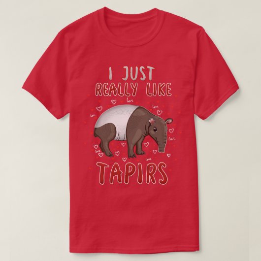 私は本当にタピアーが好きだ Tシャツ (デザイン正面)