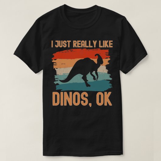 私は本当にダイノスが好き1 Tシャツ (デザイン正面)