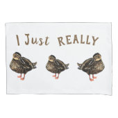 私は本当にダックの枕カバーが大好き 枕カバー (正面左)